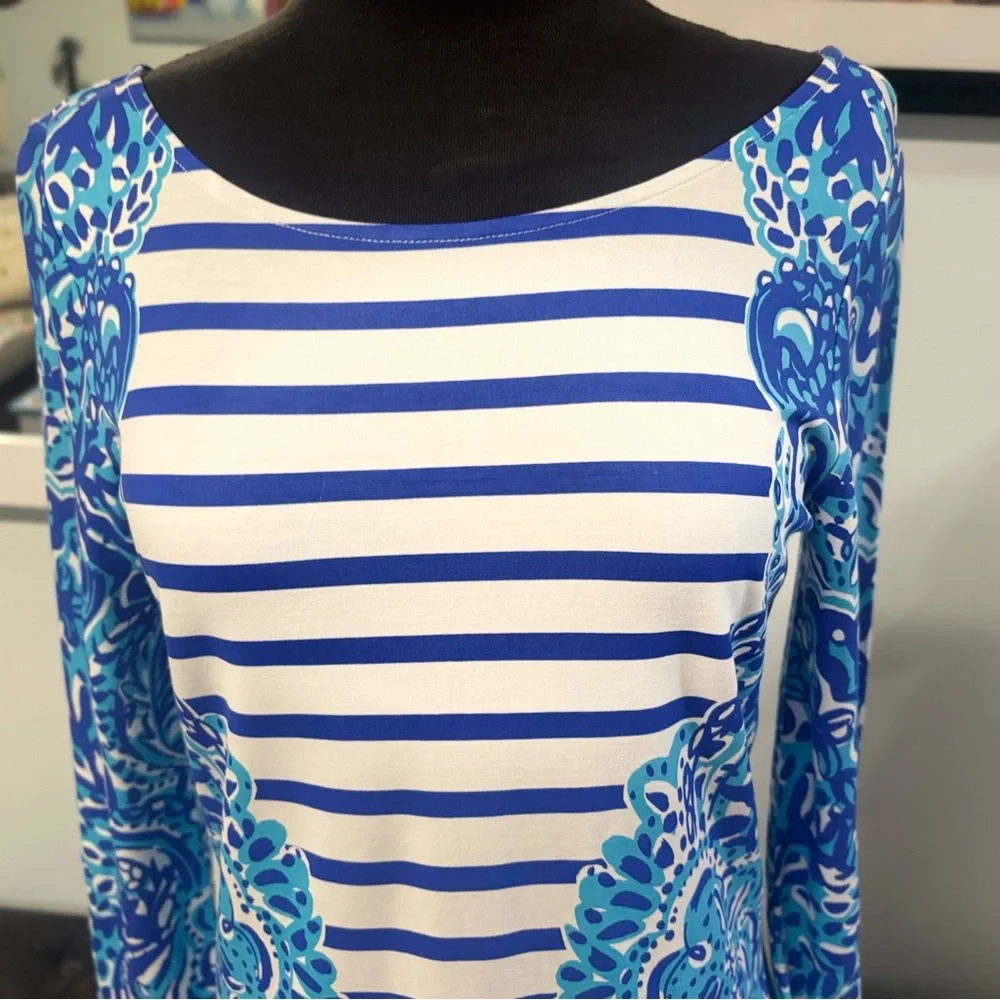 ❤️Lilly Pulitzer Nila Blue Moon Jelly Dress-Sz Smell - Picture 4 of 5